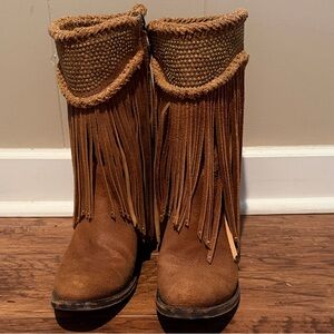 Old Gringo Brown Fringe Suede Boots